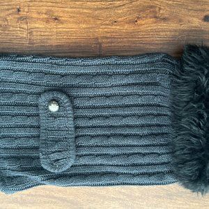 Dog cable knit sweater